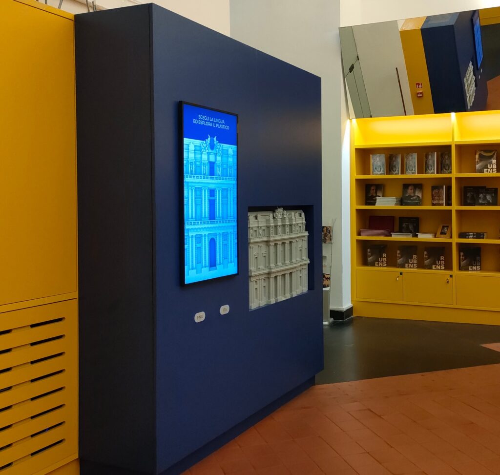 Plastico multimediale interattivo nella biglietteria di Palazzo Ducale - Genova
